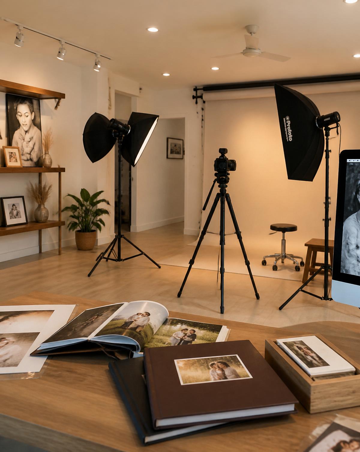 Classic Clicks studio interior in Hyderabad